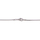 Qafore Levien Elegant Necklace Rivoli, 45 cm, kristal 1.4 cm, rozë Light Rose