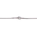 Qafore Levien Elegant Necklace Rivoli, 45 cm, kristal 1.4 cm, rozë Light Rose