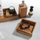 Kuti druri për rregullim SCANDINAVIAN HOME Hinoki Small, këndore, dru natyral