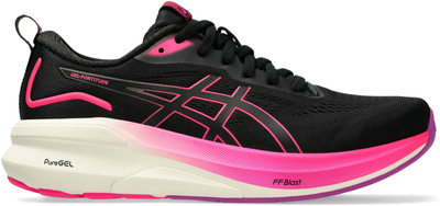 Atlete vrapimi Asics Fortitude, GEL, për mbingarkesë të lehtë, të zeza me rozë