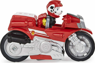 Lodër motor Paw Patrol Moto Pups Marshall Deluxe, me tërheqje mbrapa, me figurën brenda, e kuqe