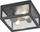 Plafonierë tavanore Netlighting Garonne Vintage, 2 drita, IP44, anthracite