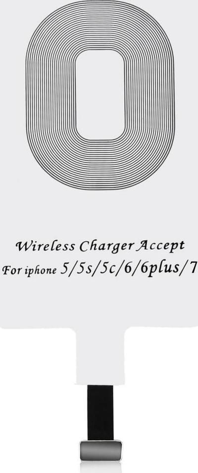 Adapter karikimi pa tel Choetech Qi për iPhone, portë Lightning, 5V 1A, i bardhë