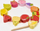 Lodër druri Classic World Fruit Beads, vargim, 13 copë, shumëngjyrëshe