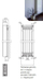 Radiator vertikal Stelrad Vertex Plan, 500 x 2200 mm, 2115 W, i bardhë