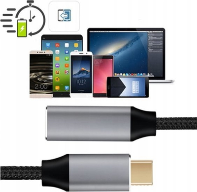 Kabllo USB C Zenwire, USB C në USB C, 3 m, e zezë