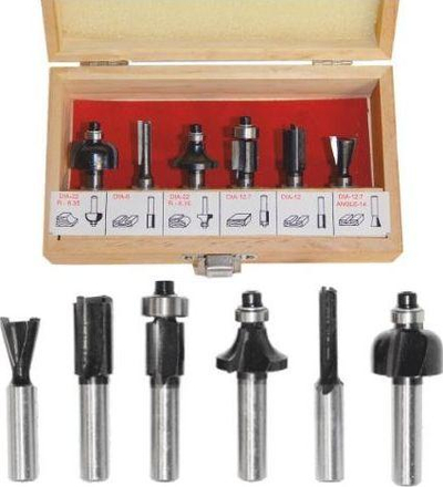 Set prerëse druri AWTools 8 mm (AW40512), 6 pjesë