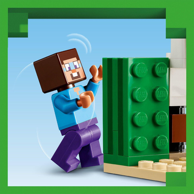 Lodër ndërtimi LEGO Minecraft Steve Desert Expedition 21251, për fëmijë 6+, shumëngjyrëshe