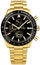Ora burrash Giewont GW8720-B4 Chronograph, çelik, qelq safir, ari e zezë