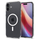 Mbrojtëse Spigen për iPhone 16, Crystal Flex Mag, transparente/e bardhë