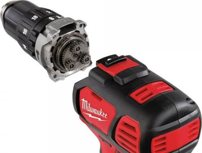 Trapan goditës pa kabllo Milwaukee M18BPD-0, 18V, pa bateri, i kuq