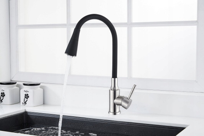 Rubinet kuzhine Invena Gabi, BZ-87-043-L, i zi dhe inox