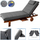Dyshek lezhi HOBBYGARDEN Malaga, 204x60 cm, rezistent ndaj ujit, grafit