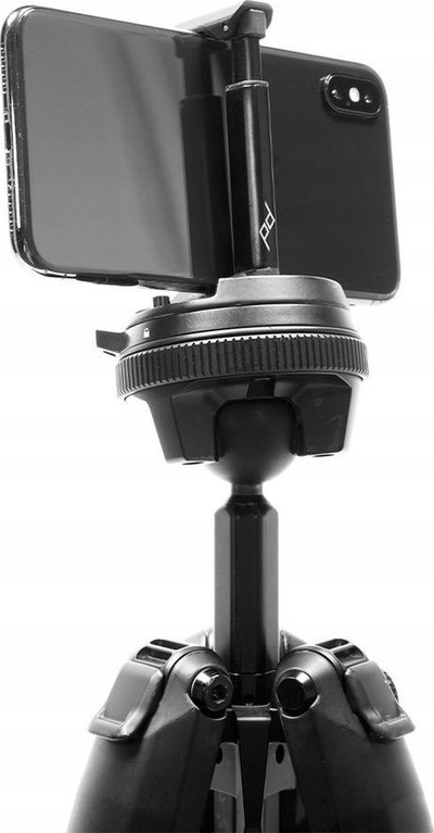 Mbajtëse telefoni Peak Design Travel Tripod, universale, e vogël në përmasa, e zezë