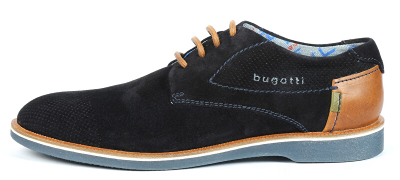 Këpucë Bugatti 312647021400-4100, të zeza/kafe 42