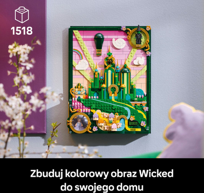 Dekor muri Emerald City, set montues, motiv Wicked, jeshile