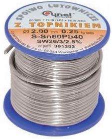 Tel saldimi Ergom DW 2.00 TLR, kallaj me fluks, 2mm, 20g, argjendtë