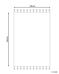 Qilim Beliani KEBIR, 160x230 cm, pambuk, e bardhë
