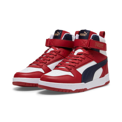 Машки патики Puma RBD Game M 385839 23, гумен ѓон, со врвки, црвено сино бело