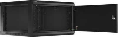 Kabinet muror Lanberg WF01-6606-00B 19" 6U, 60 kg, 600x600x379 mm, i zi