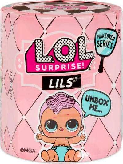 Lodër surprizë L.O.L. Surprise Lils Series 5, figurinë për koleksion, kapsulë plastike, rozë me shumë ngjyra