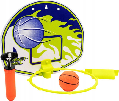 Set mini basketbolli Nan Li NL-06J, 30 cm, me top edhe pompë, shumëngjyrësh