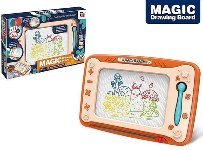 Dërrasë vizatimi magnetike Zniopis Magic Drawing Board, shumëngjyrëshe, me stilolaps