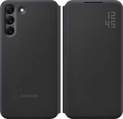 Këllëf Samsung Smart LED View Cover Galaxy S22 Plus, antibakterial, origjinal, i zi