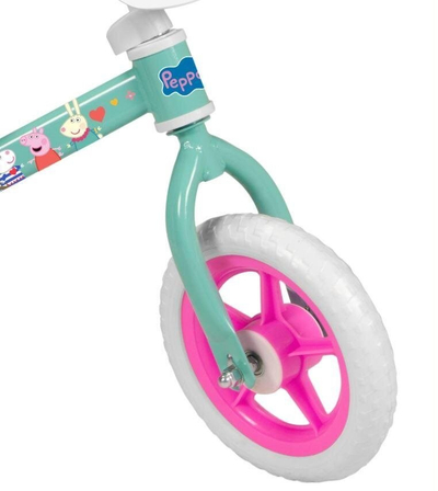 Biçikletë balancuese Peppa Pig 198, 10", jeshile