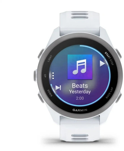 Ora sportive Garmin Forerunner 170 Music, GPS, AMOLED, e bardhë