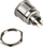 Buton metalik DimasTech Silverline Dot, 25mm, RGB, argjendtë