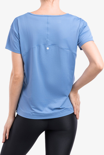 Bluzë sportive Under Armour Energy Core, me mëngë të shkurtra, për goca, blu