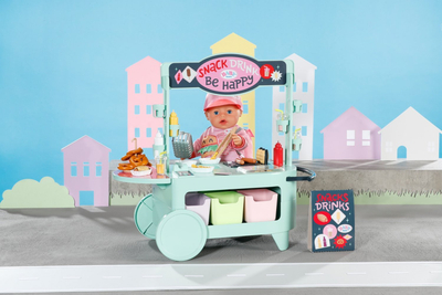 Tavolinë lodër Baby Born Snack Shop, me aksesorë, me efekt zëri, mente