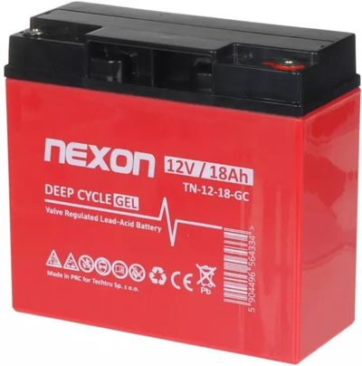 Bateri GEL Nexon TN 12-18 GC, 12V, 18Ah, e kuqe