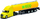 Lodër kamion Freightliner Cascadia Welly, model cisternë, shkallë 1:64, i verdhë