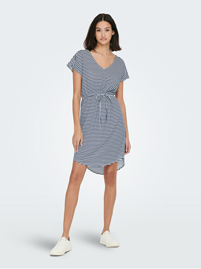Fustan Jacqueline de Yong JDYDALILA Regular Fit, i bardhë/kaltër