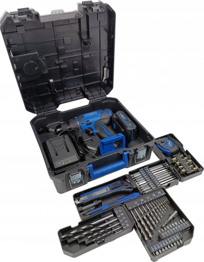 Stërvitëse vidhosëse pa kabllo Scheppach C-DTB74/1-X, 20V, bateri 2Ah, blu e zezë