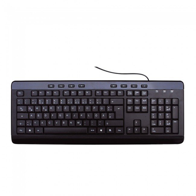 Tastierë MediaRange Multimedia Keyboard, me kabllo, QWERTY GR, e zezë