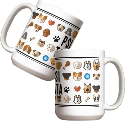 Filiçan DOG Dad, 440ml, porcelan, i bardhë