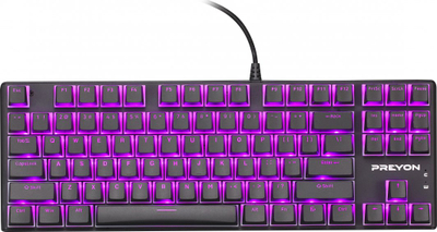 Tastierë Preyon Red Blitz Claw Gateron Red, US, e zezë