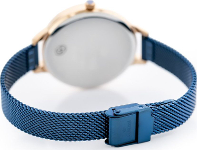 Orë dore G.Rossi Classic Fashion, mekanizëm kuarc, rosegold me blu të errët