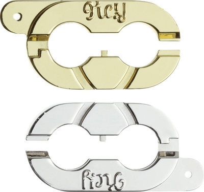 Puzzle metalik Huzzle Cast Keyring, Level 2/6 G3, ngjyrë argjendtë