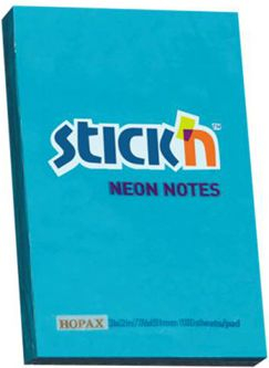 Fletore me ngjitëse Stickn, 100 fletë, e kaltër