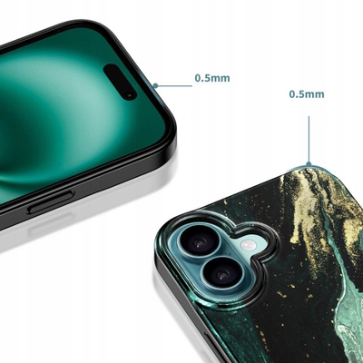Kapak telefoni Tech-Protect Lamano MagSafe për iPhone 16, Aura Green, jeshile