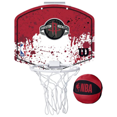Tabelë basketbolli Wilson NBA Team Houston Rockets Mini Hoop WTBA1302HOU, set me top, shumëngjyrëshe
