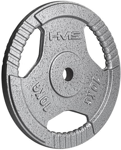 Disk peshe gize HMS THM10 10 kg, vrimë 31 mm, gri hammertone