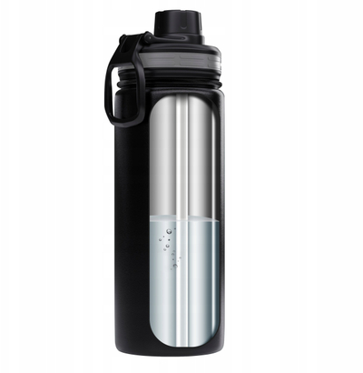 Shishe termike Wessper ACTIVEMAX STEELINE, 500 ml, çelik inox, e zezë
