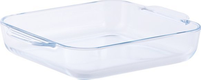 Pjatë pjekje katrore Termisil, 1.8L, qelq transparent