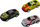 Set vetura die-cast LeanToys, 30 copë, me valixhe, shumëngjyrëshe