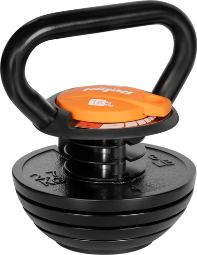 Kettlebell Rebel Active Automatic, 3.5 18kg, peshë e rregullueshme, gri